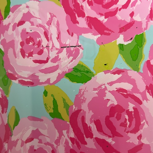 Lilly Pulitzer 12 x 8 First Impression Floral Trinket Tray Roses Jewelry Tray - Picture 11 of 17